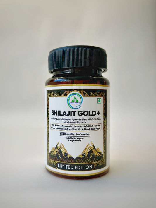 Himalayan Shilajit Capsules (60 ct) – 79 % Fulvic Acid, Vegan & Lab‑Tested Adaptogen Complex