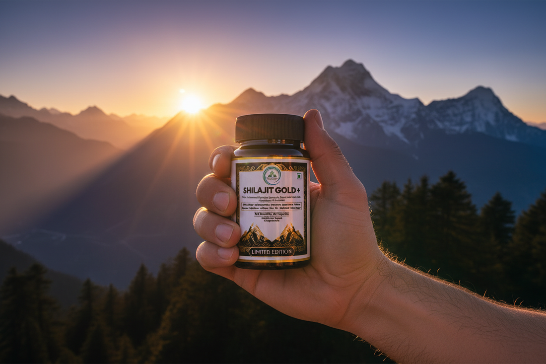 Man using 5 Rivers Nutrition Shilajit Gold+ as part of a health routine