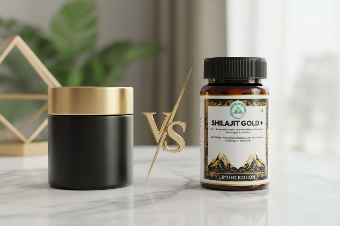 Shilajit Capsules vs Resin — honest format comparison and quality guide by 5 Rivers Nutrition