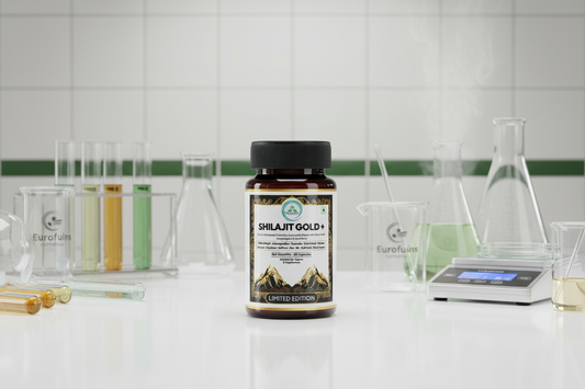5 Rivers Nutrition Shilajit Gold+ with Eurofins lab testing certificate