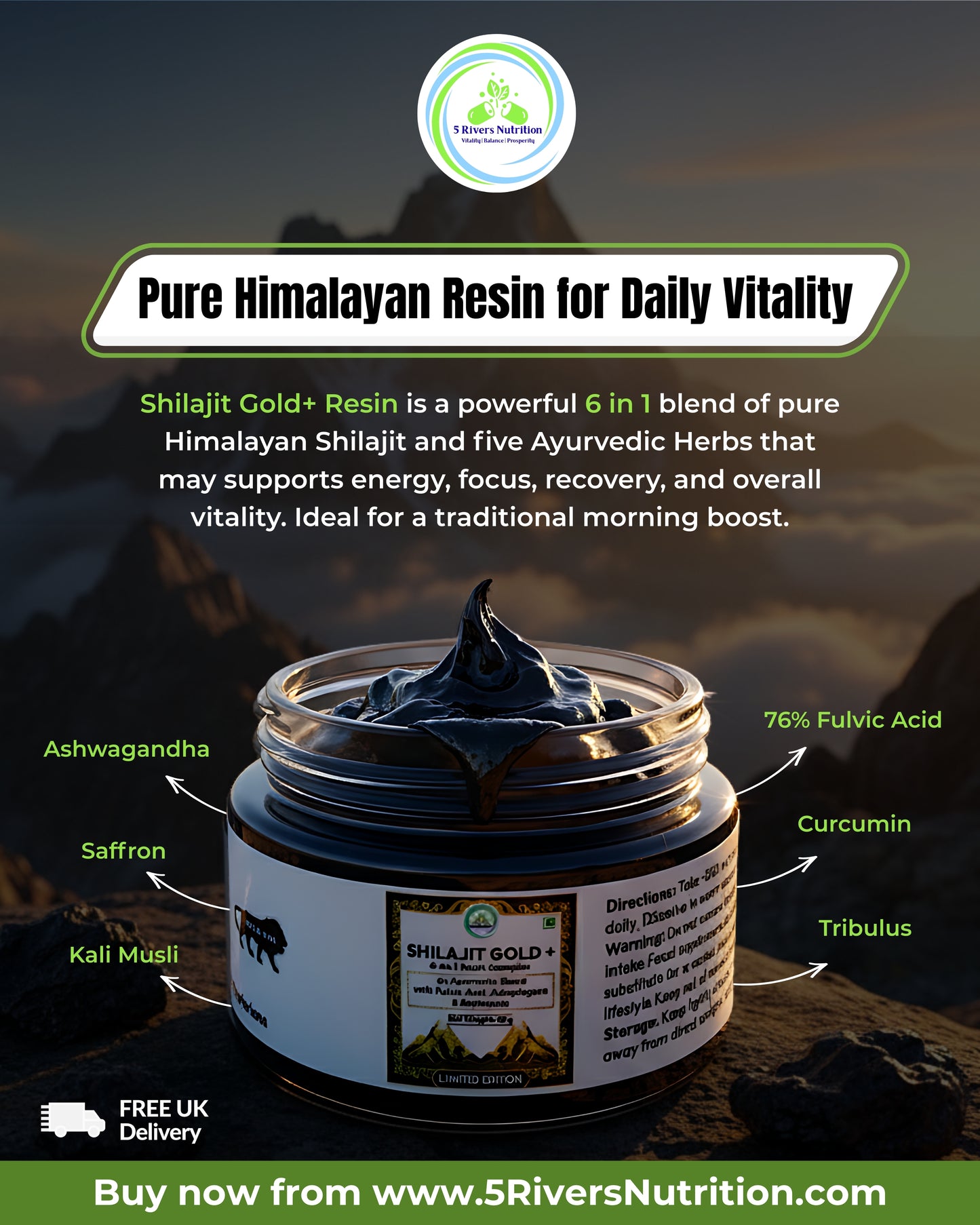 Shilajit Bundle – Capsules & Resin | Save £5