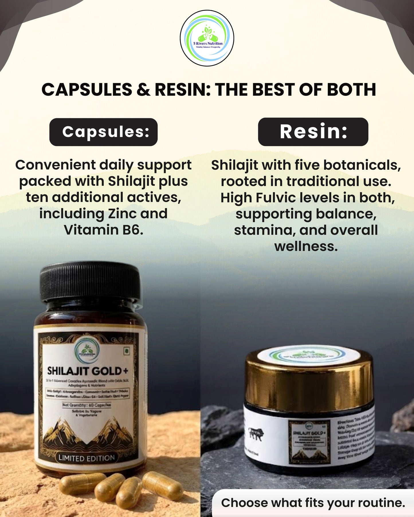 Shilajit Bundle – Capsules & Resin | Save £5