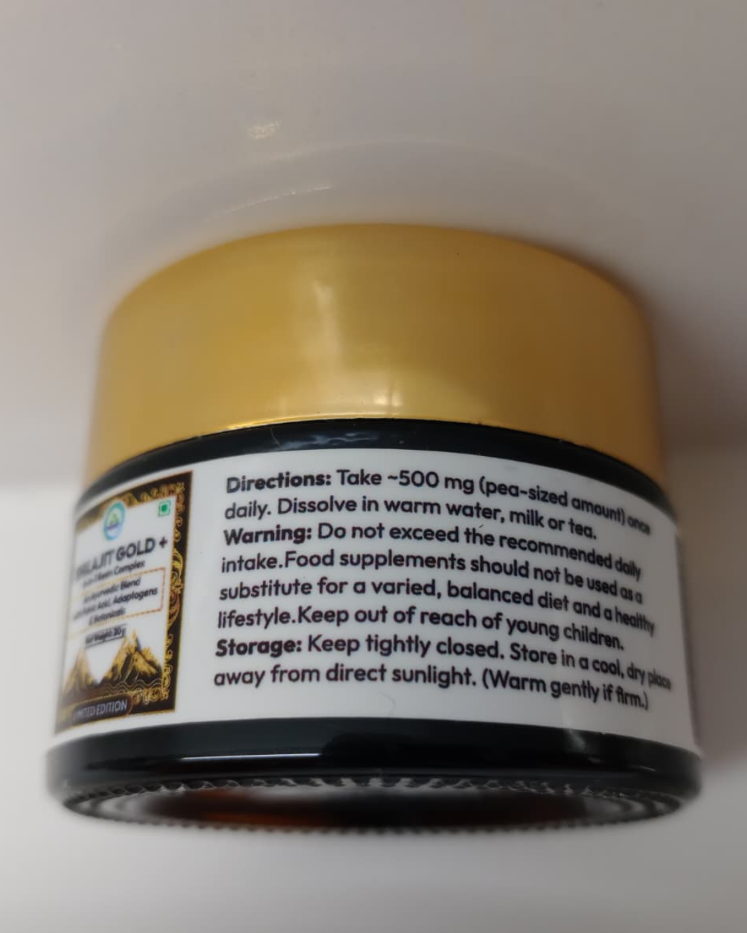 Himalayan Shilajit Resin (20 g) – High‑Fulvic Vegan Blend with Adaptogens & Botanicals