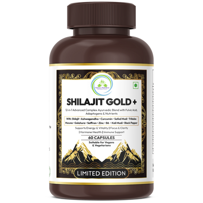 Shilajit Gold+ capsules – 79% fulvic acid – 5 Rivers Nutrition