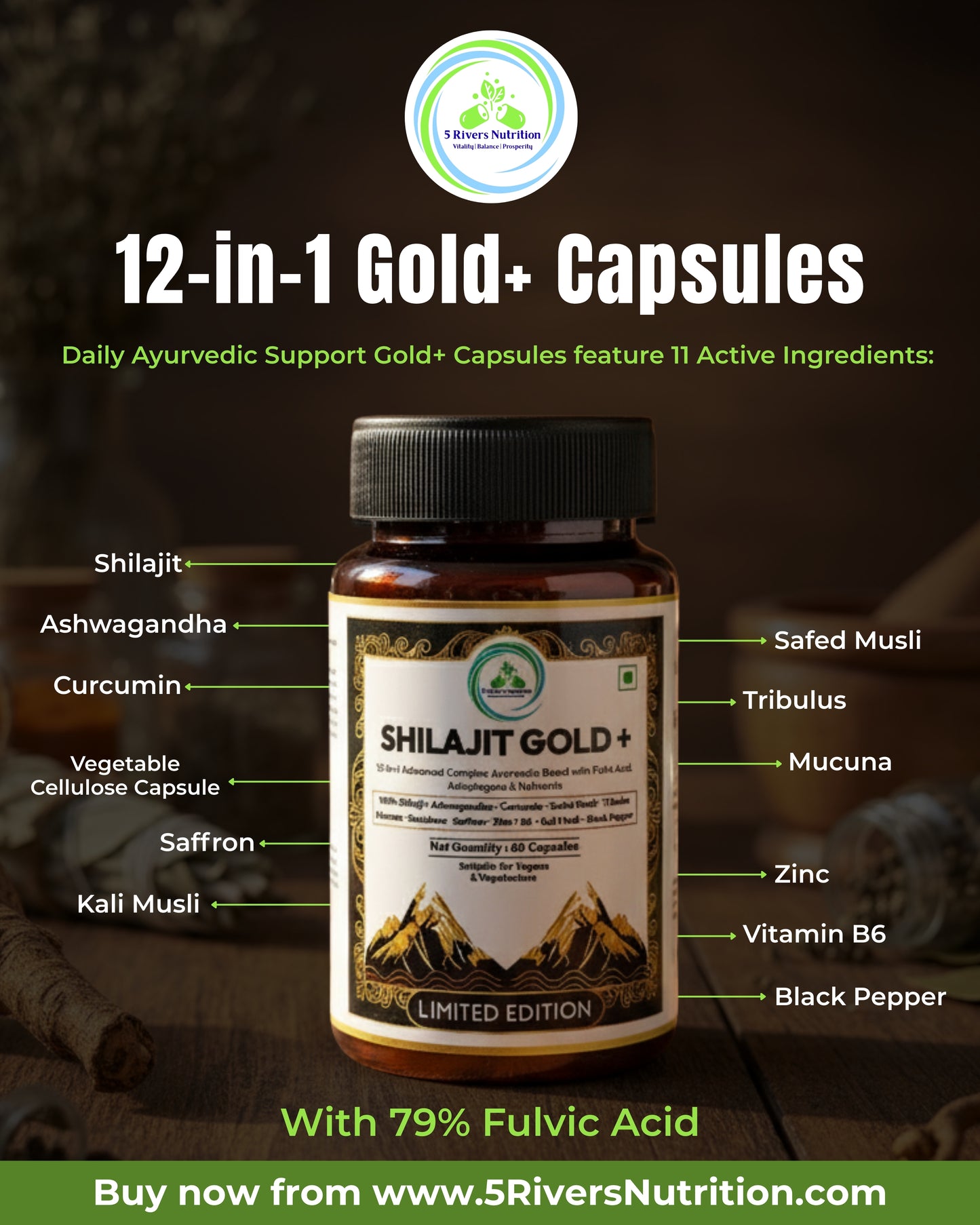 Shilajit Bundle – Capsules & Resin | Save £5
