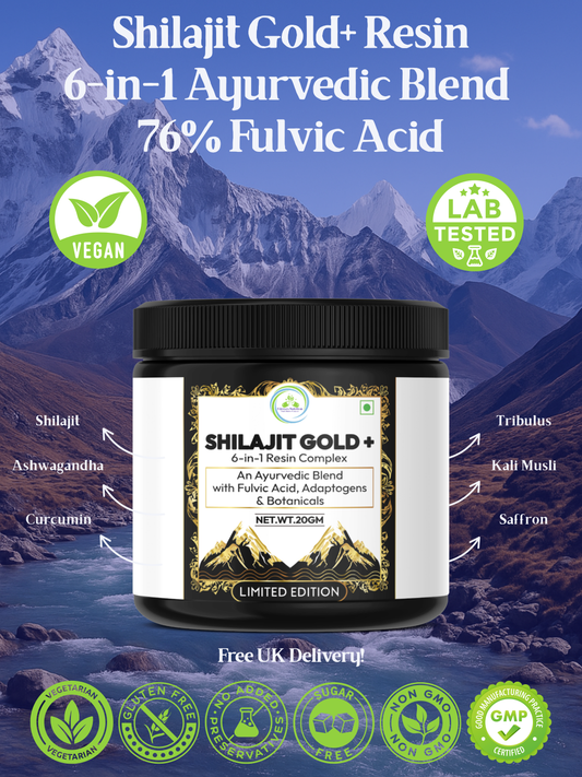 Himalayan Shilajit Resin (20 g) – High‑Fulvic Vegan Blend with Adaptogens & Botanicals