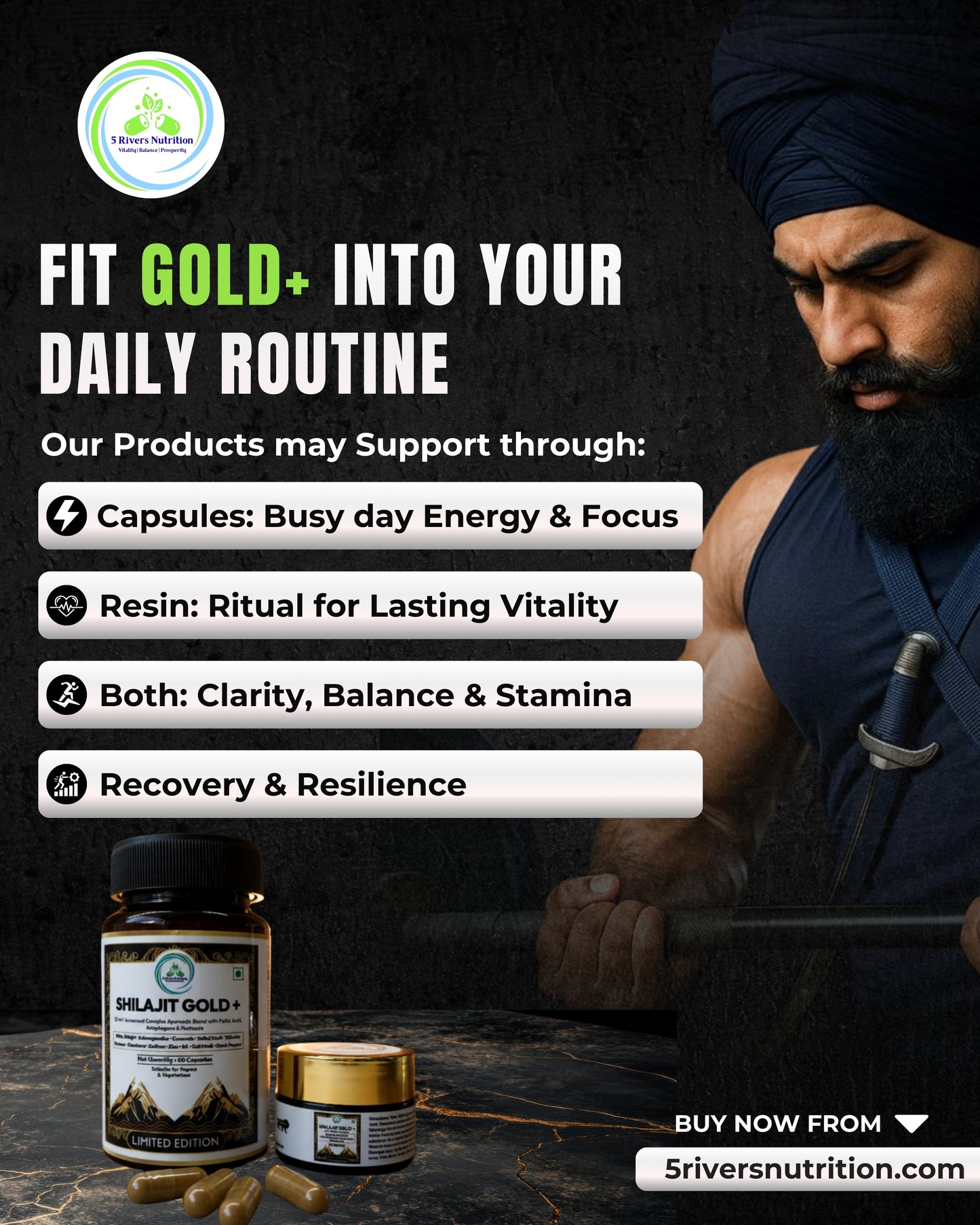 Shilajit Bundle – Capsules & Resin | Save £5