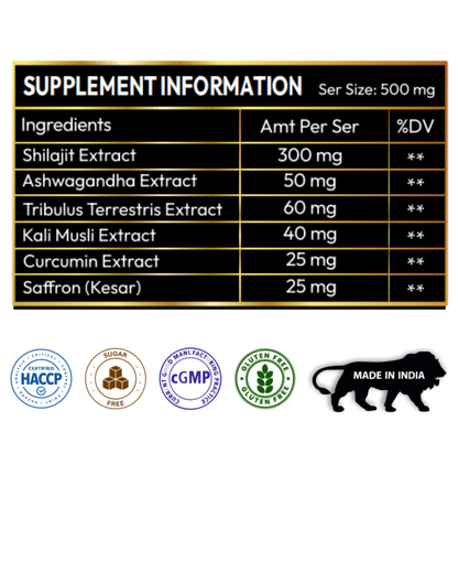 Himalayan Shilajit Resin (20 g) – High‑Fulvic Vegan Blend with Adaptogens & Botanicals