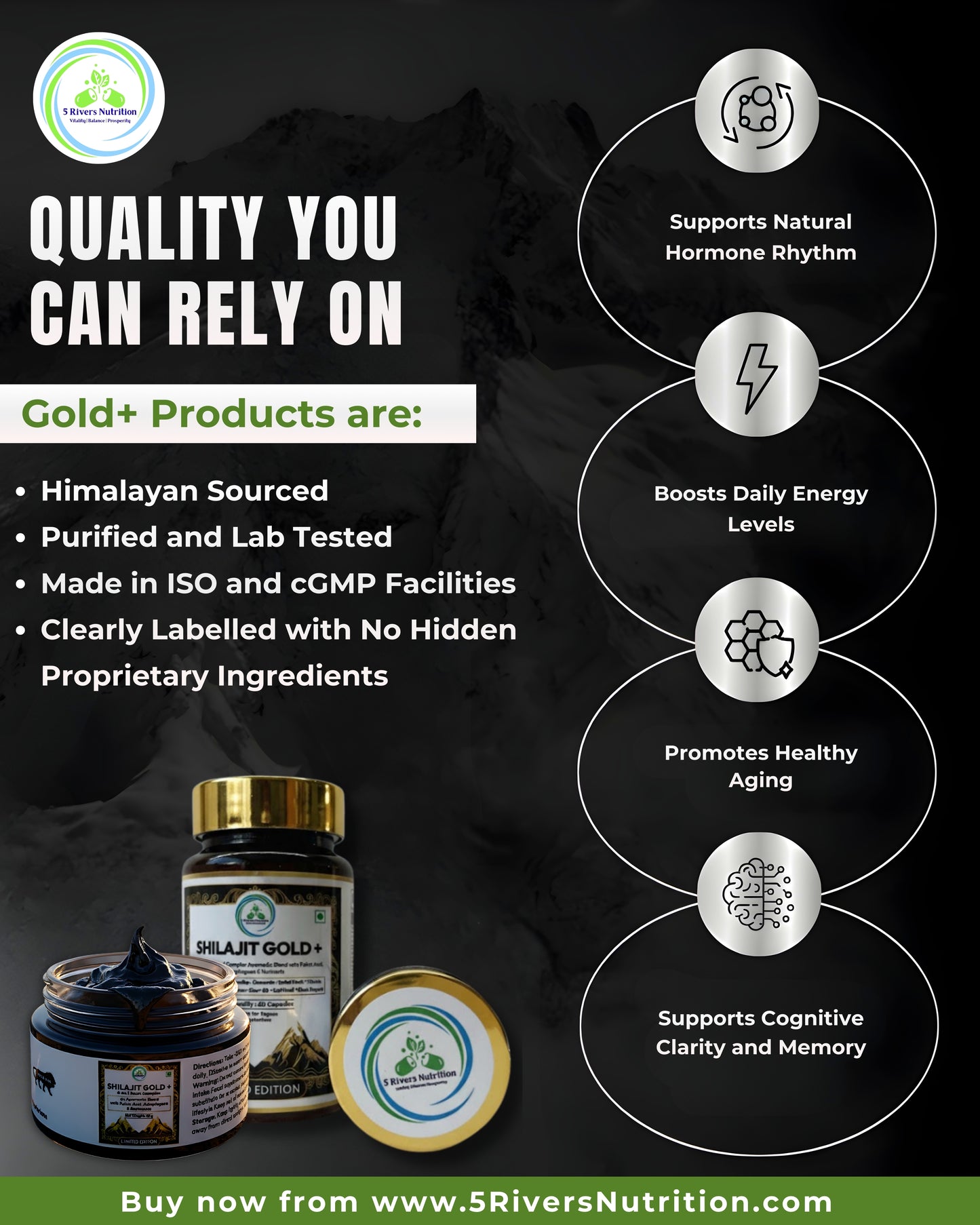 Shilajit Bundle – Capsules & Resin | Save £5